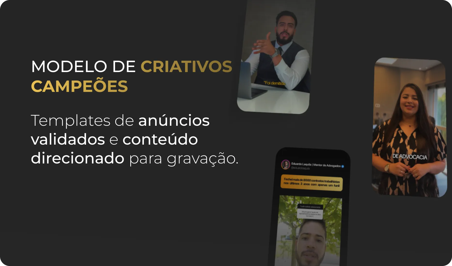 Modelo de Criativos Campeões